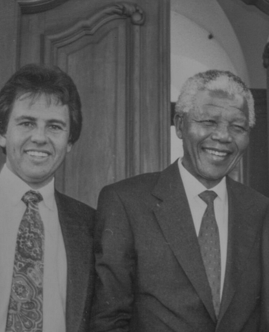 Richard with President Nelson Mandela – August 1994
